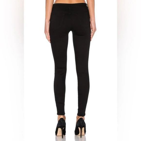 Alexander Wang Whip Stay Black Straight Skinny Jeans  Distressed Midrise Size 25 - Picture 12 of 12